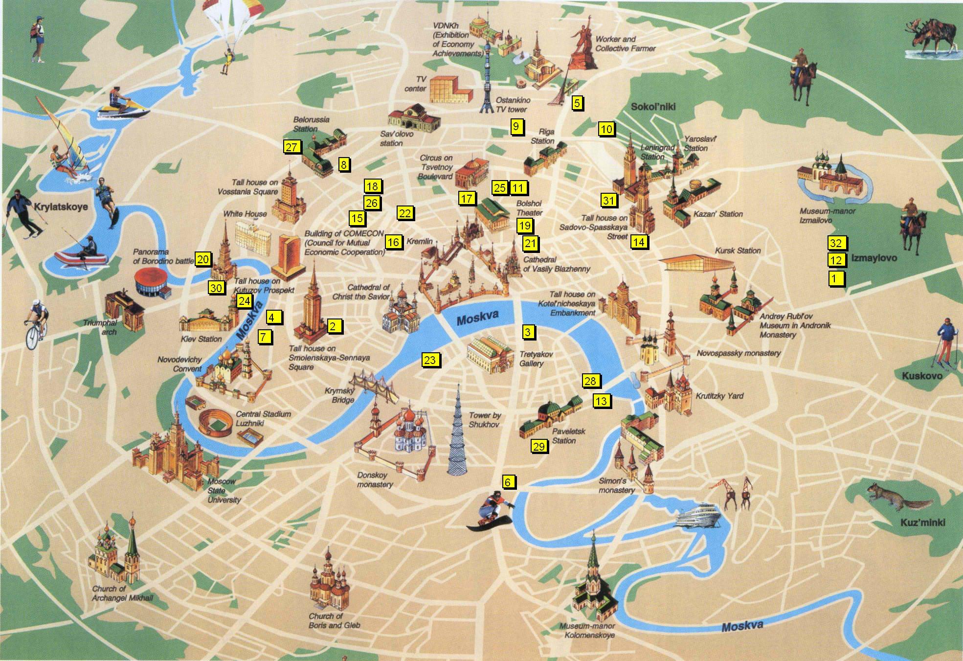 London tourist attractions map - Map of London tourist attractions