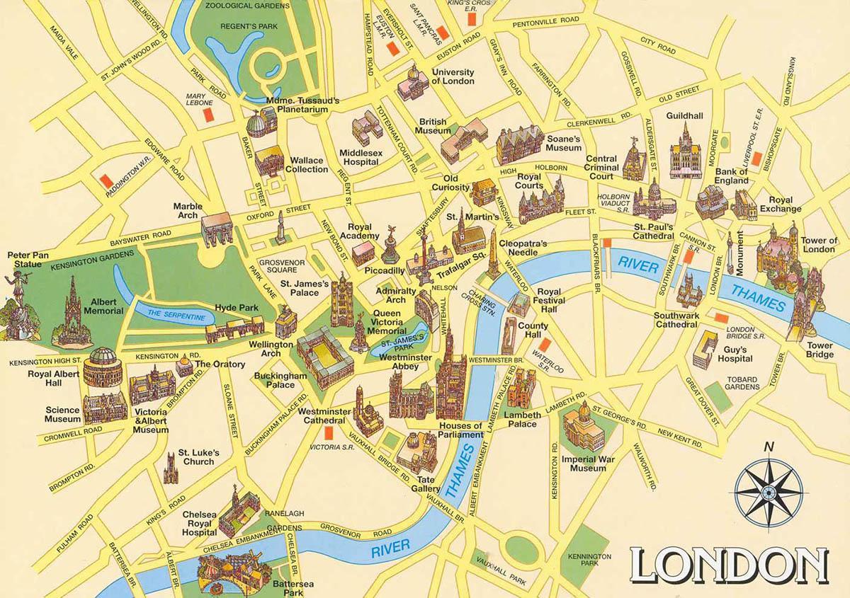 map of central London