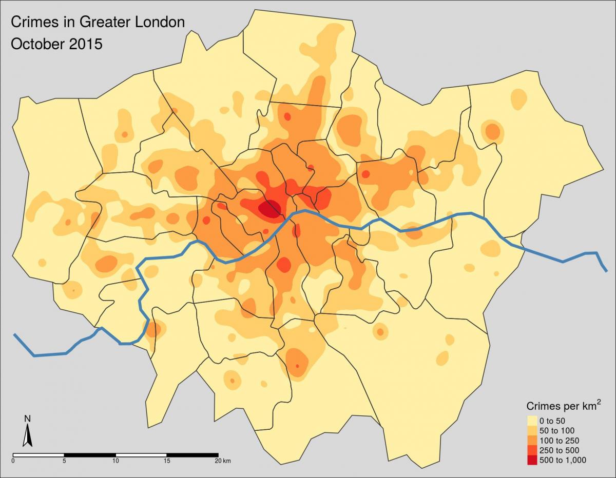 map of London crime