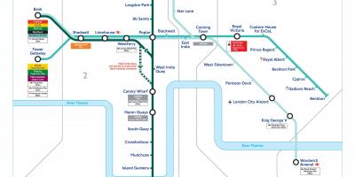 Docklands Light Railway Map 