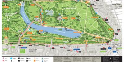 Map of hyde park London