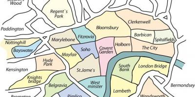 Neighborhood map of London