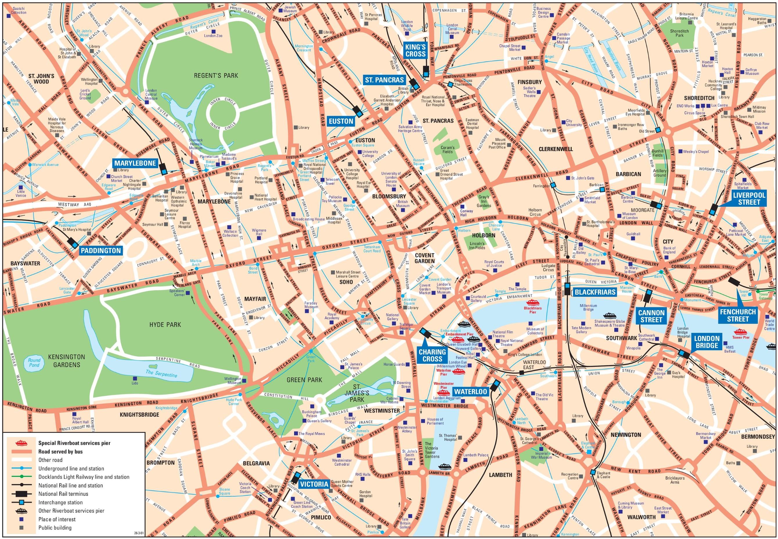 High Resolution Map Of London - United States Map