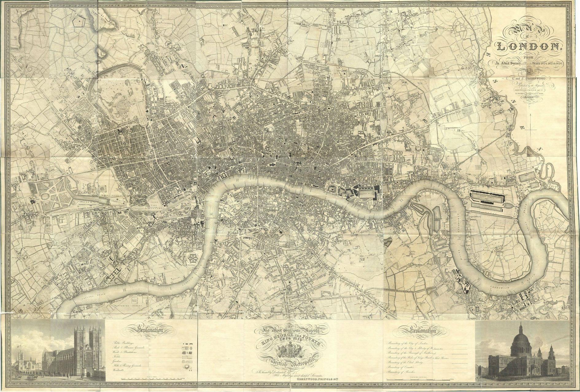 Victorian London map - Map of victorian London (England)