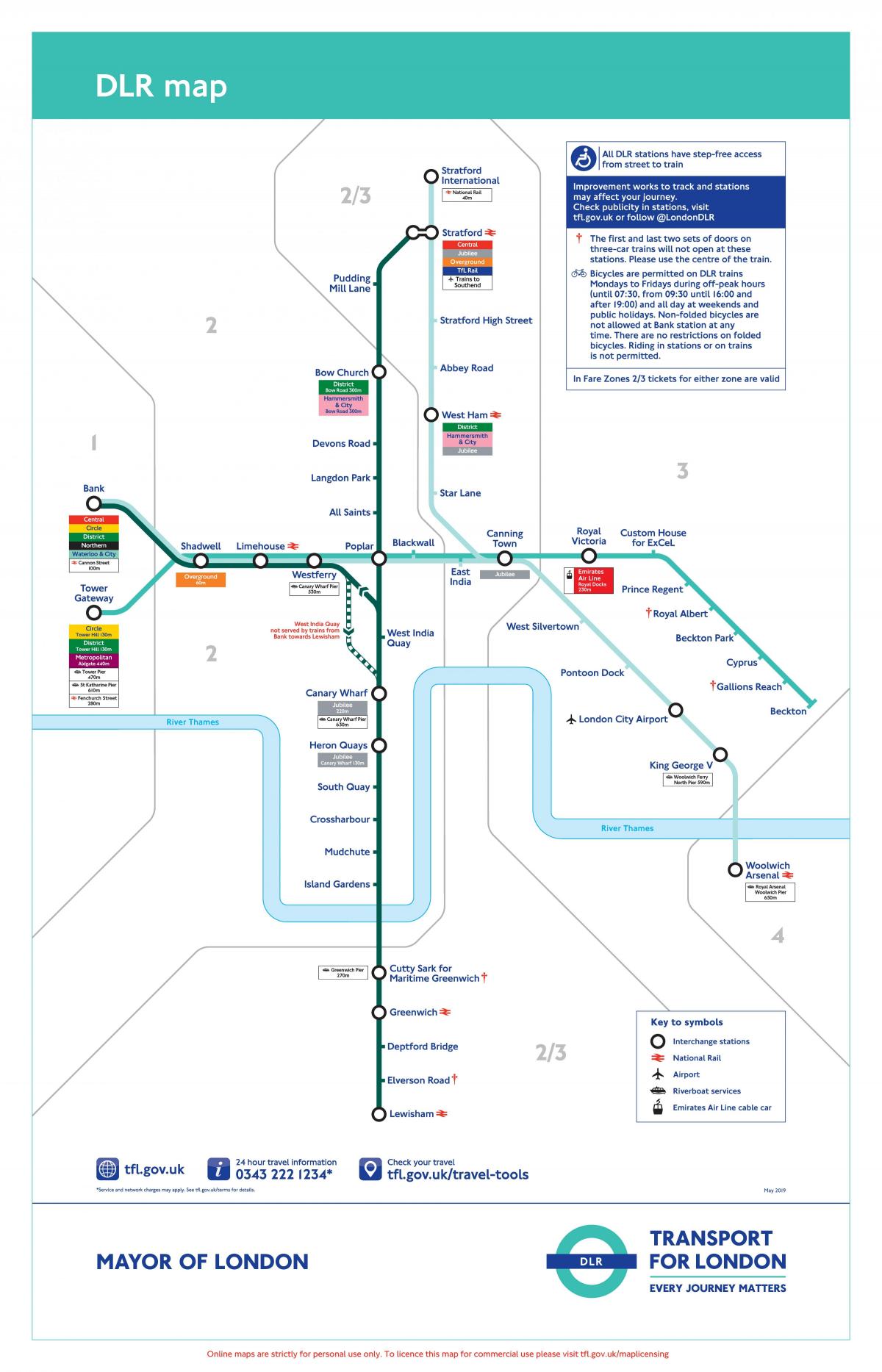dlr map of London