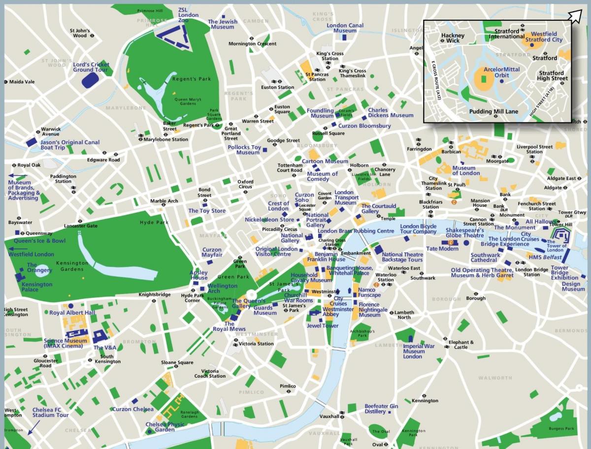 tourist map of London