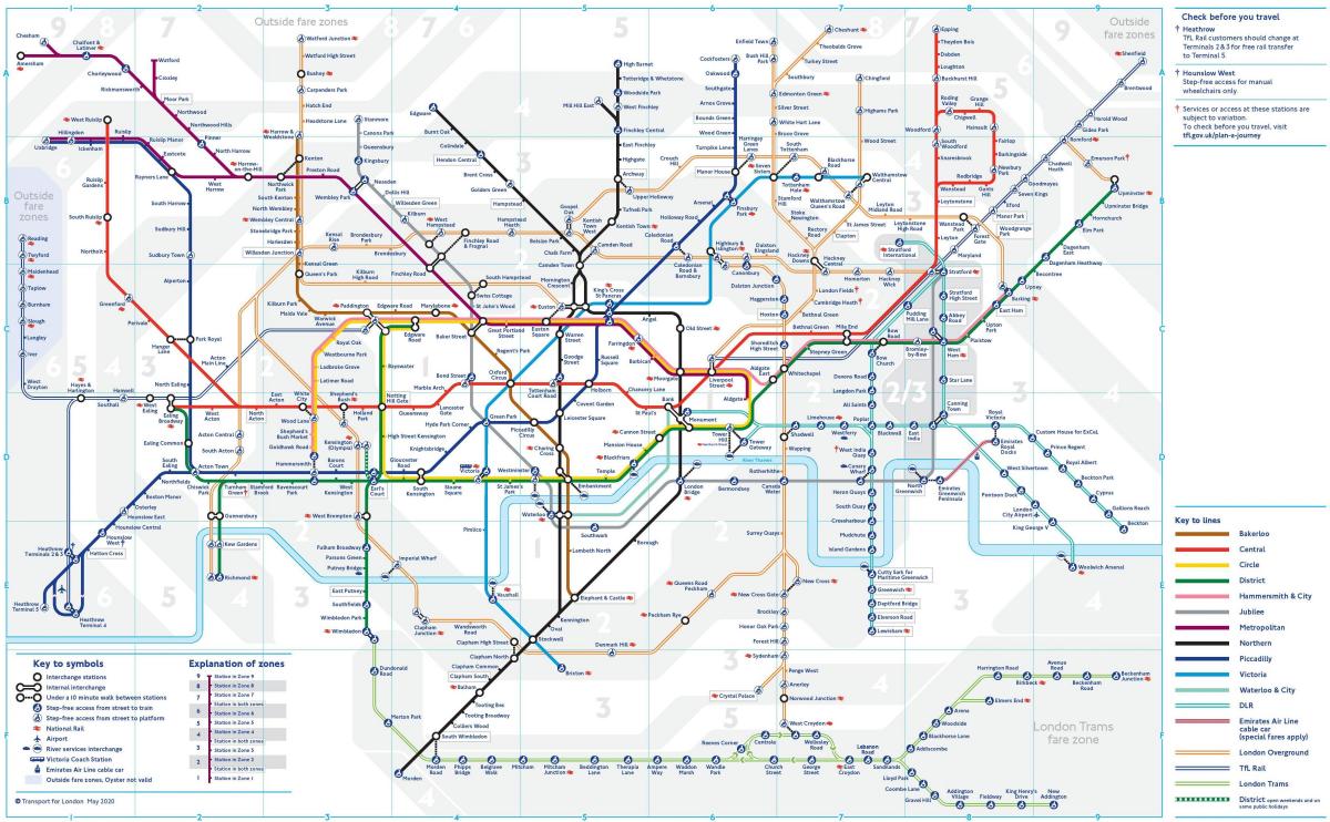 London underground tube map
