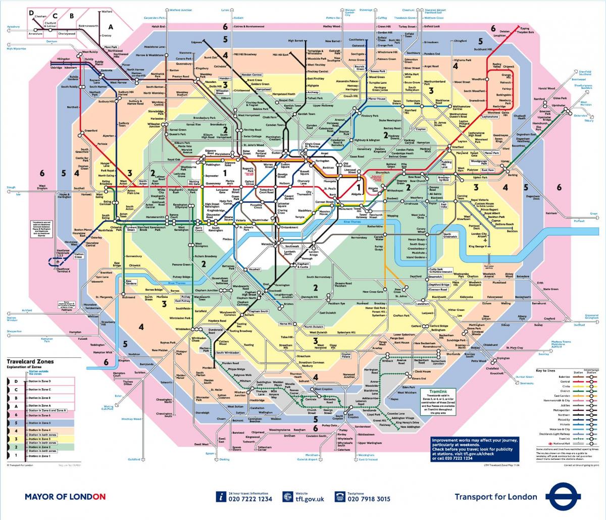 London map zones