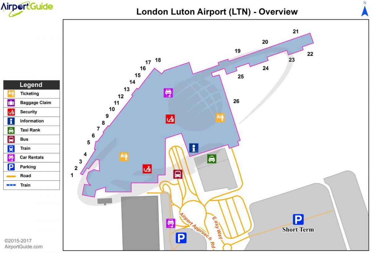 Luton map - London luton map (England)