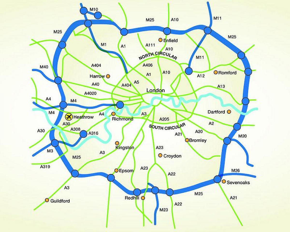 map of m25