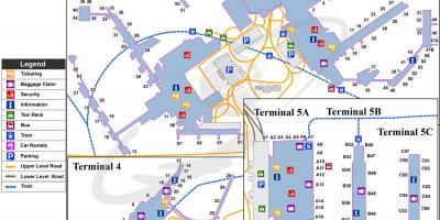 Map of heathrow terminal