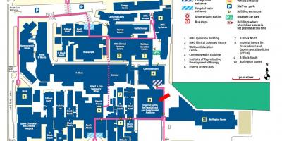 Map of Imperial College London