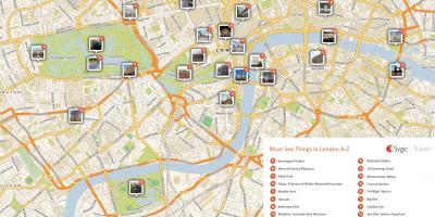 Map of London attractions