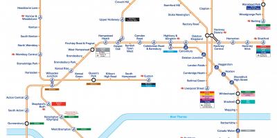 Overground map London