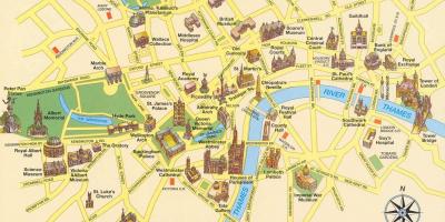 Sightseeing London map