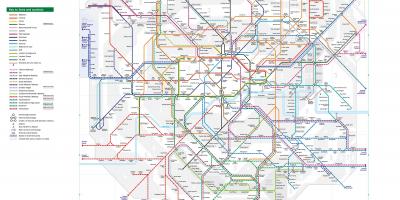 Map of London train stations