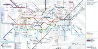 Map of London tube